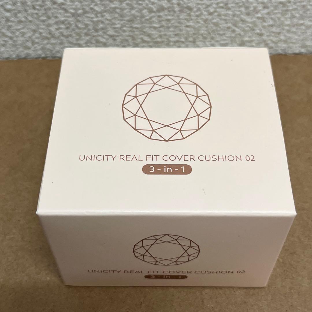 ユニシティ リアルフィットカバークッション　02 ナチュラルベージュ　ファンデ