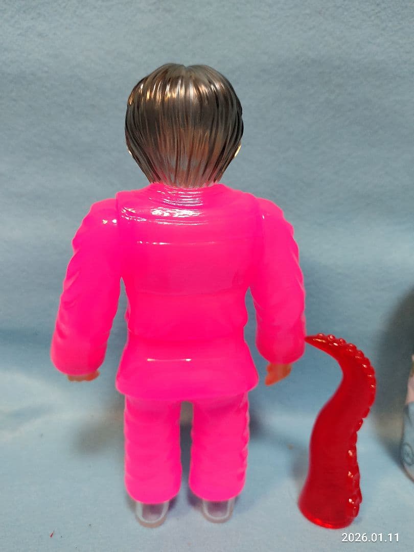 ピンクトイズ スーフェス タコ足ソフビくじ 当たり口裂け柔道女透明妖怪おばけ幽霊