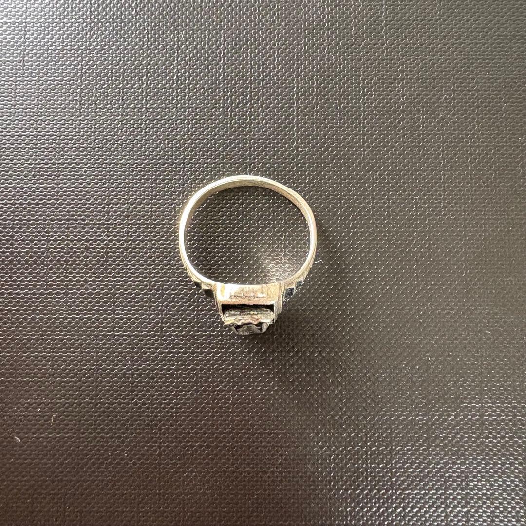 50s カレッジリング 13号 vintage ピンキーリング シルバー925