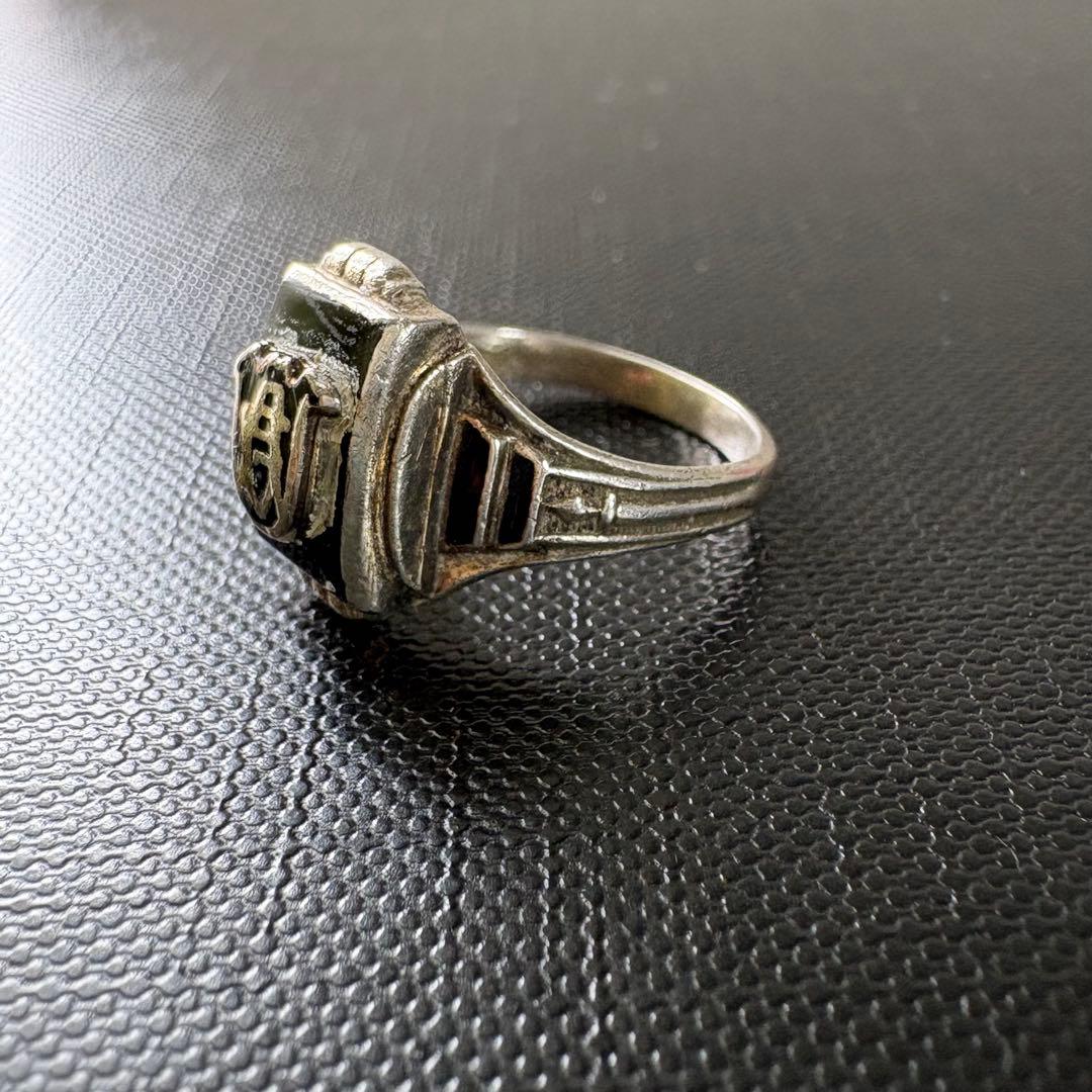 50s カレッジリング 13号 vintage ピンキーリング シルバー925