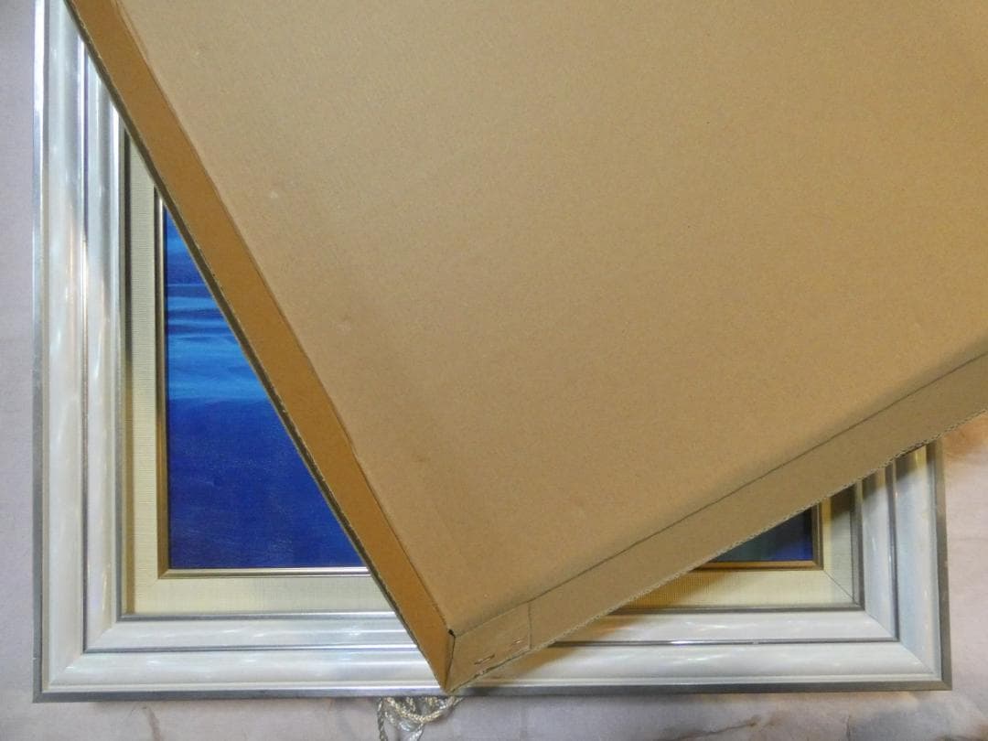 絵画　額付き　千住博　 F8 【　風景　】手描き