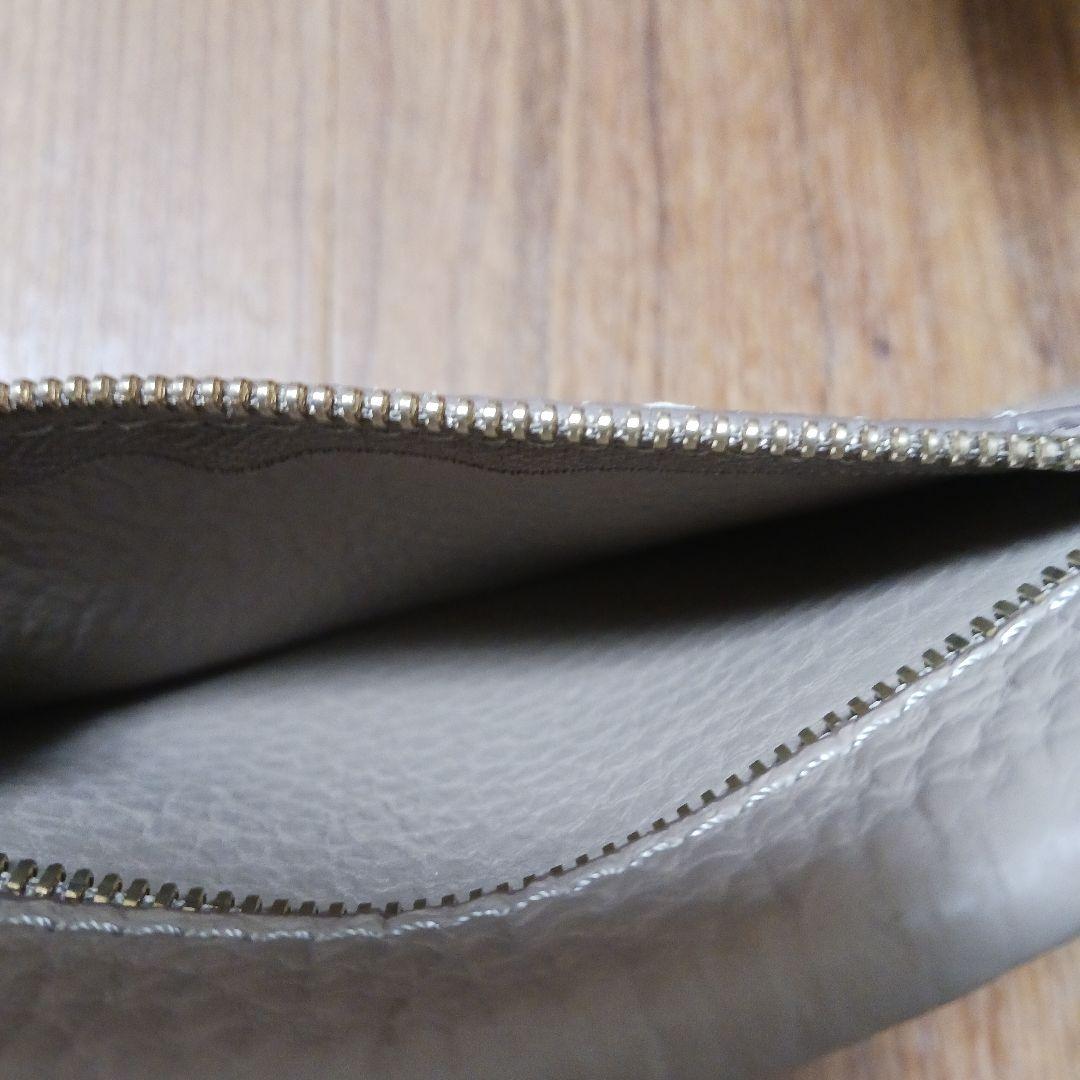 2974【極美品・保存袋付】IACUCCIギブリレザートート　グレージュ　M