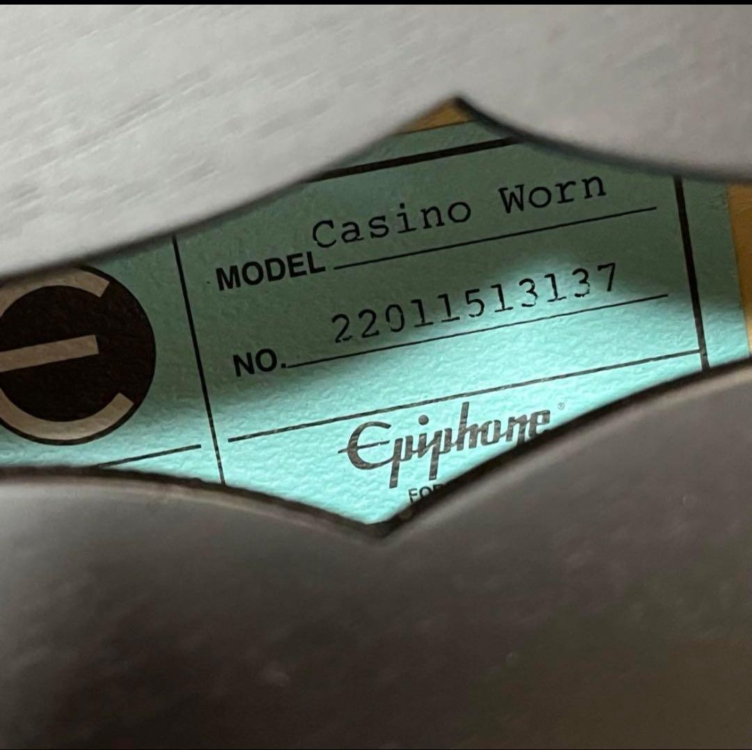 Epiphone Casino Worn Ebony(ブラック)