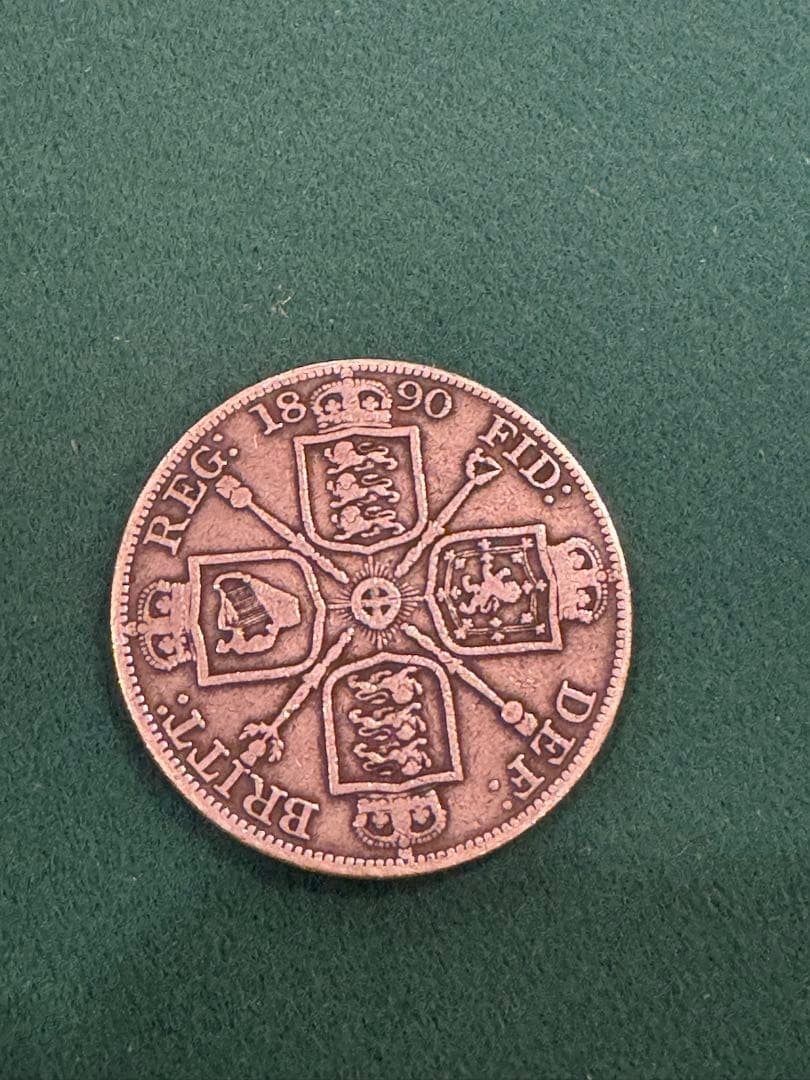 ダブルフローリン銀貨 美品 1890年① - メルカリ