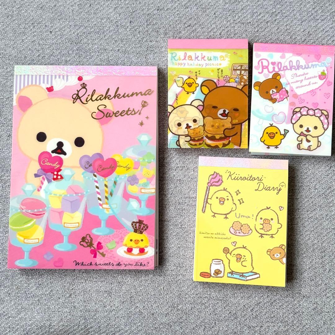 当時物】 リラックマ メモ帳 キイロイトリ 希少 平成レトロ シール