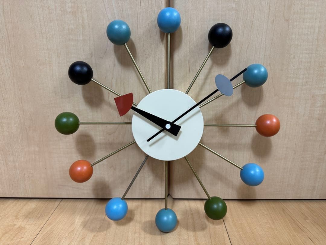 超美品 ジョージ・ネルソン ボールクロック 掛け時計