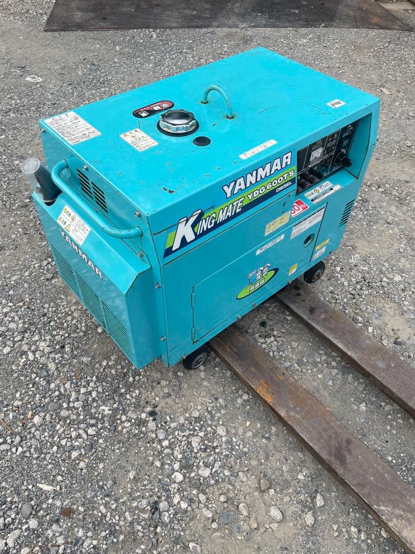 ヤンマーディーゼル200V 発電機実働10H YDG600TS-6E