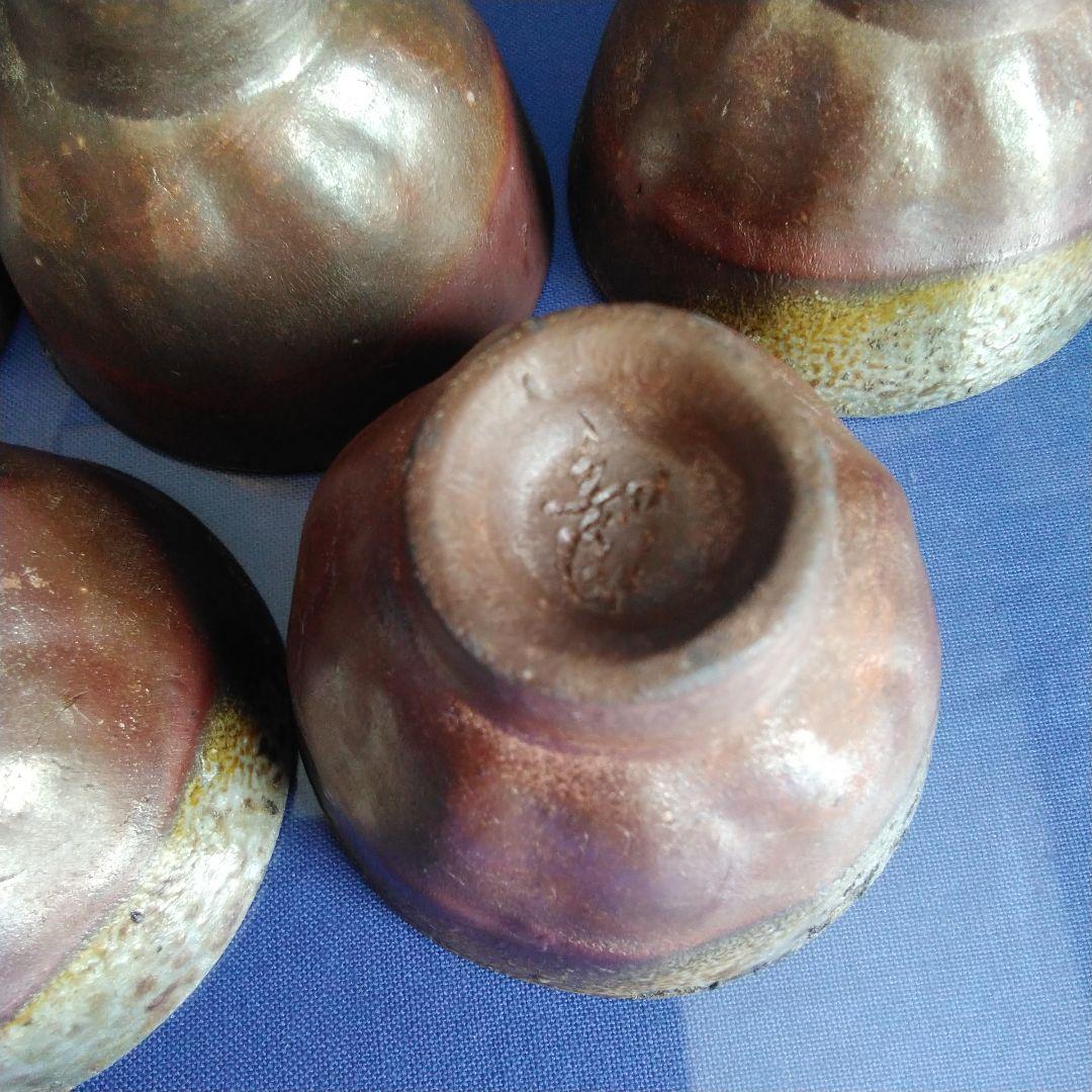 煎茶茶碗 備前焼 5椀セット www.campusflo.com