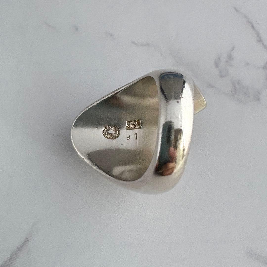 ジョージジェンセン リング 91 SV925 ヴィンテージ デンマーク製