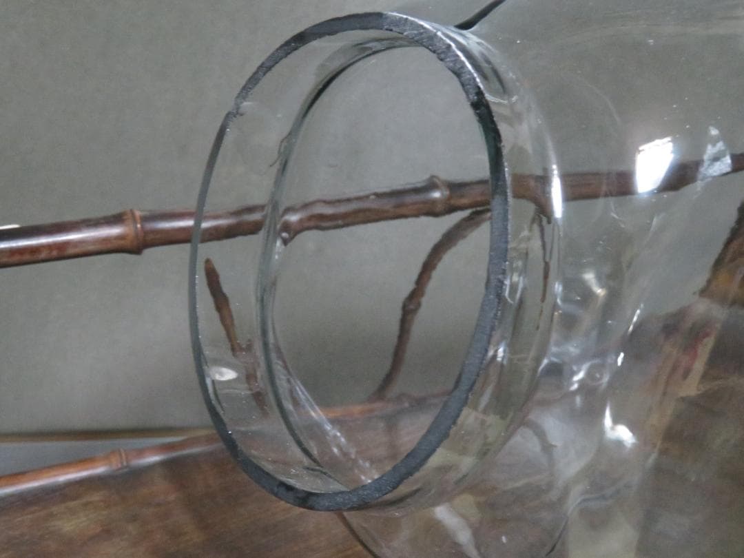 ◇393◇【昭和レトロ】蓋付ガラス 駄菓子瓶 アルミ蓋 アルミ蓋