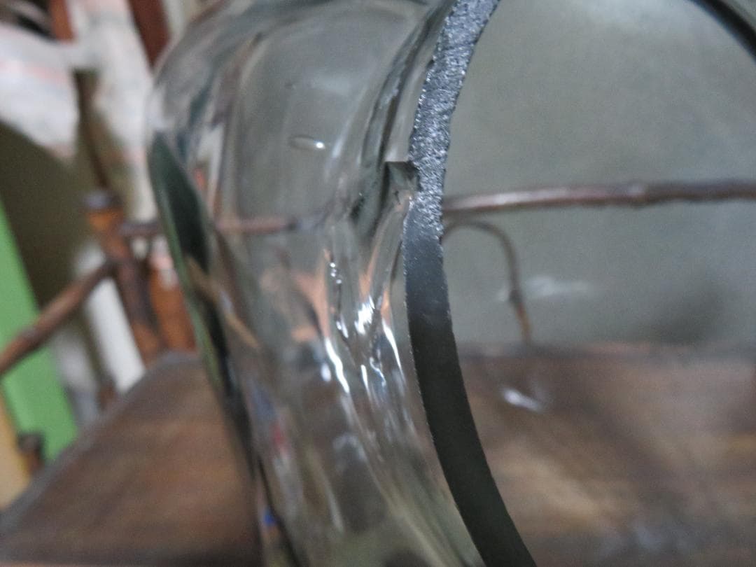 ◇393◇【昭和レトロ】蓋付ガラス 駄菓子瓶 アルミ蓋 アルミ蓋