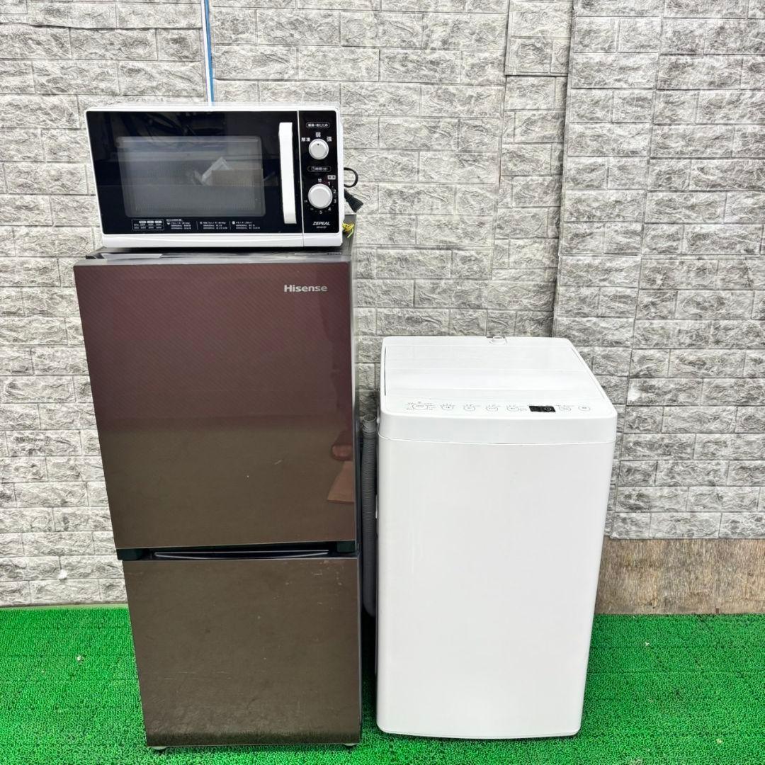 【☆】大人気家電セット　冷蔵庫　洗濯機　電子レンジ　小型　一人暮らし　半年保証