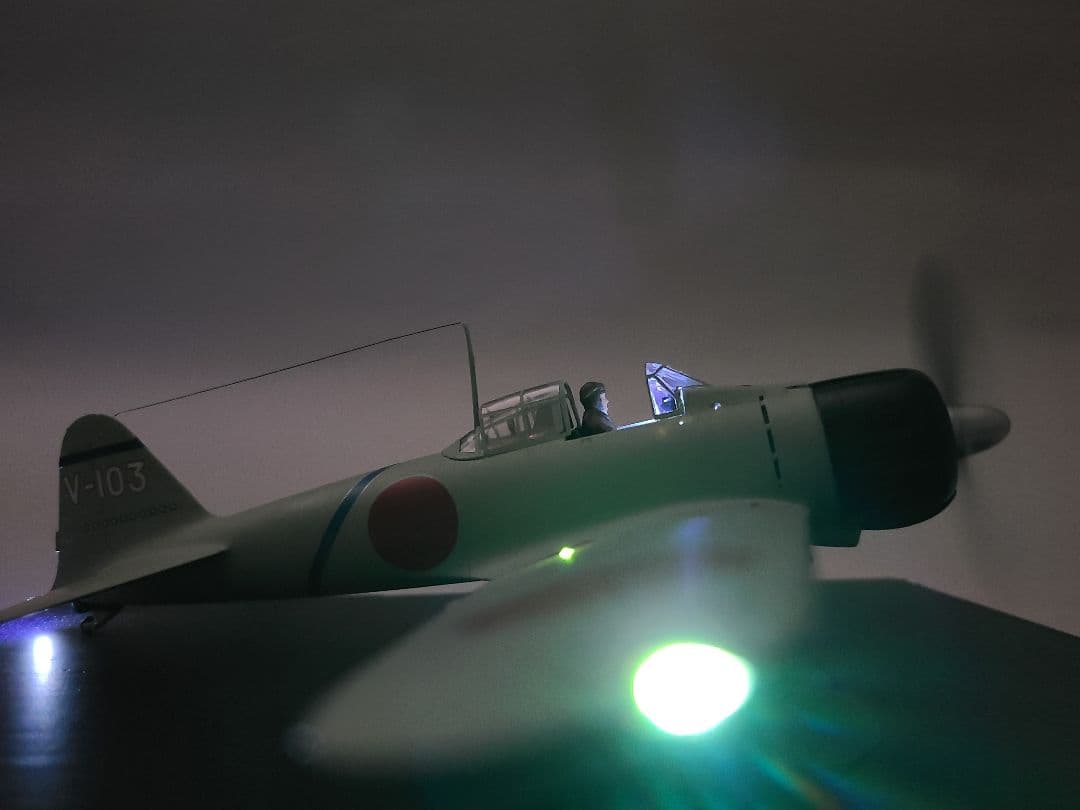 零式艦上戦闘機21型 リアルモーターライズ完成品 タミヤ1/48