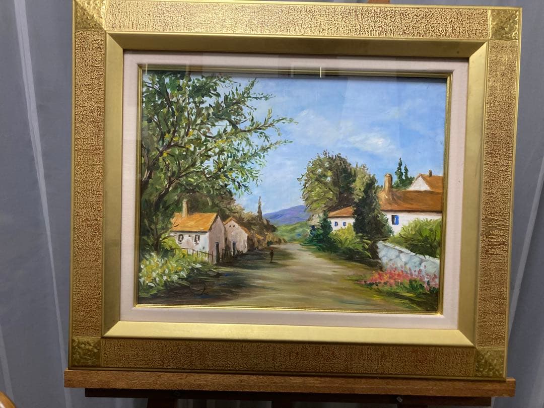 油彩 油絵 プロバンス風景 美術年鑑掲載作家 直筆サイン F6号