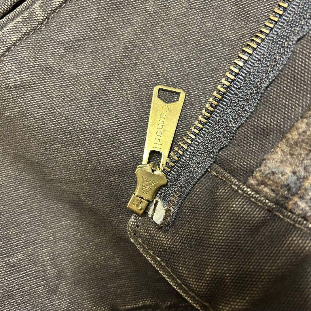 Carhartt カーハート　デトロイトジャケット ブラウン　XLサイズ　短丈