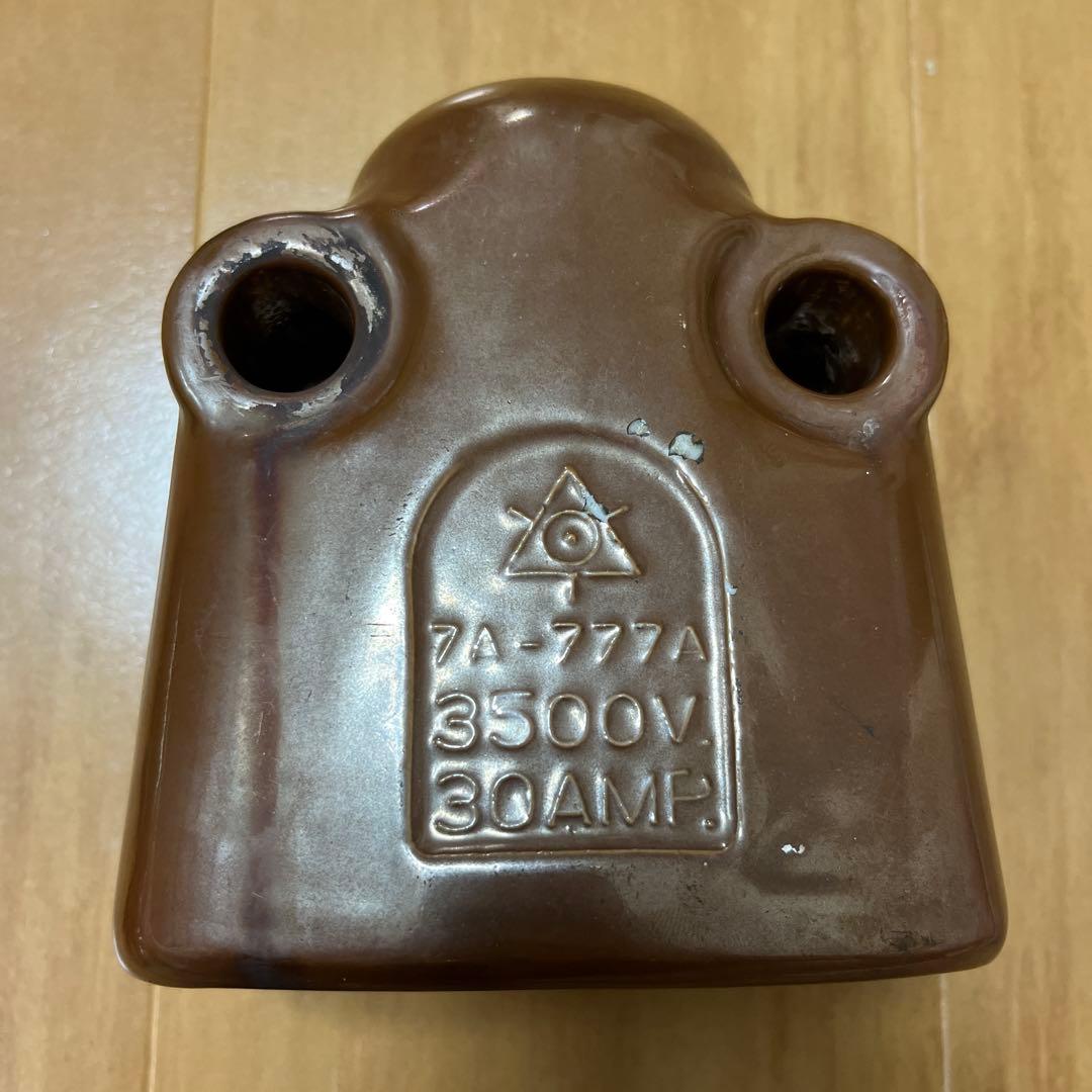 レア・昭和レトロ】日本碍子製ダルマスイッチ分岐高圧碍子(がいし)型開閉器