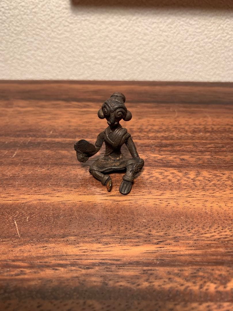 インド 真鍮 女神 ドクラ ヒンドゥー教 4体セット 古美術 19世紀