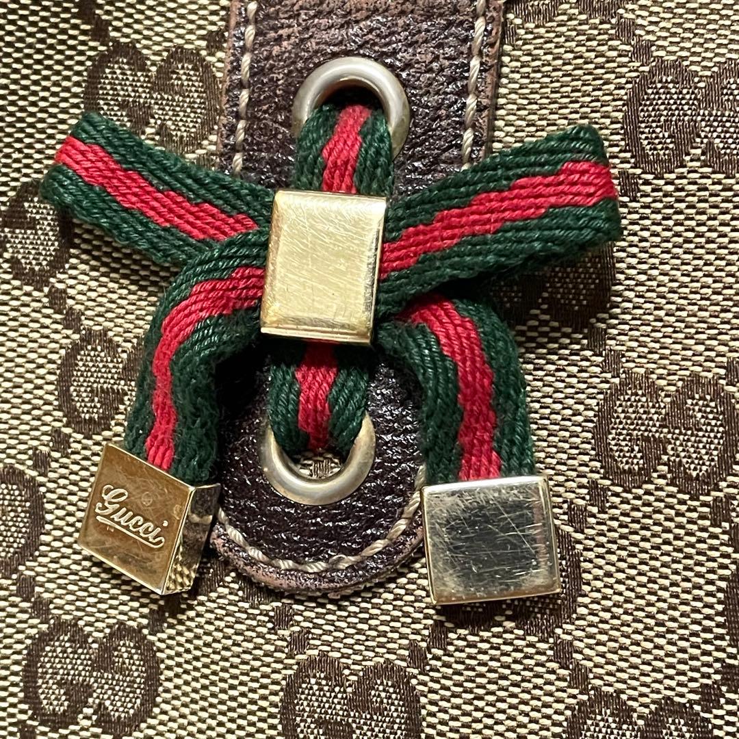 グッチ ハンドバッグ プリンシー シェリーライン GG柄 キャンバス バイカラー