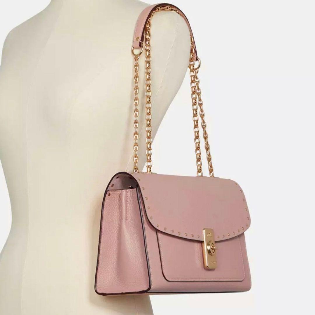 【希少カラー】COACH コーチ レーン ショルダー バッグ ウィズ リベット