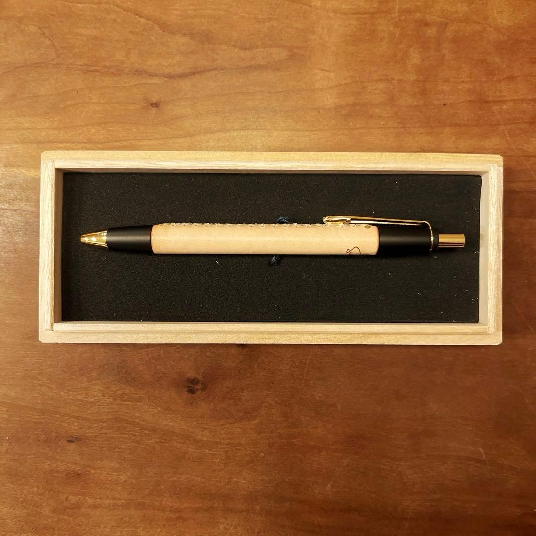 【新品未使用】シックザール 革軸ペン ヌメ革 ナチュラル ボールペン