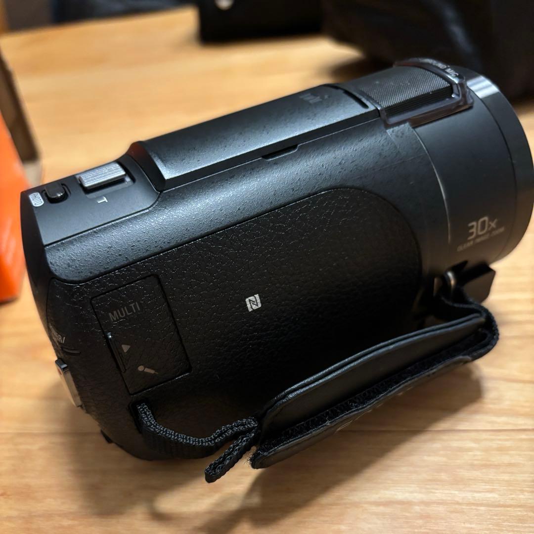 極美品 SONY FDR-AX45 4Kビデオカメラ バッテリー2個付