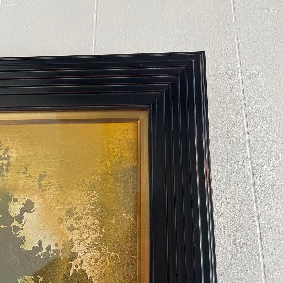 美術品 アート作品 抽象画　ゴールド　アンティーク雑貨　昭和レトロ　絵画　開運