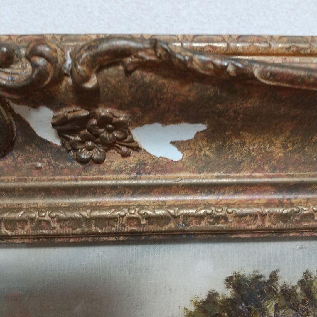 1月17日まで限定値下げ L.Richard「サレーの風景」油彩12号