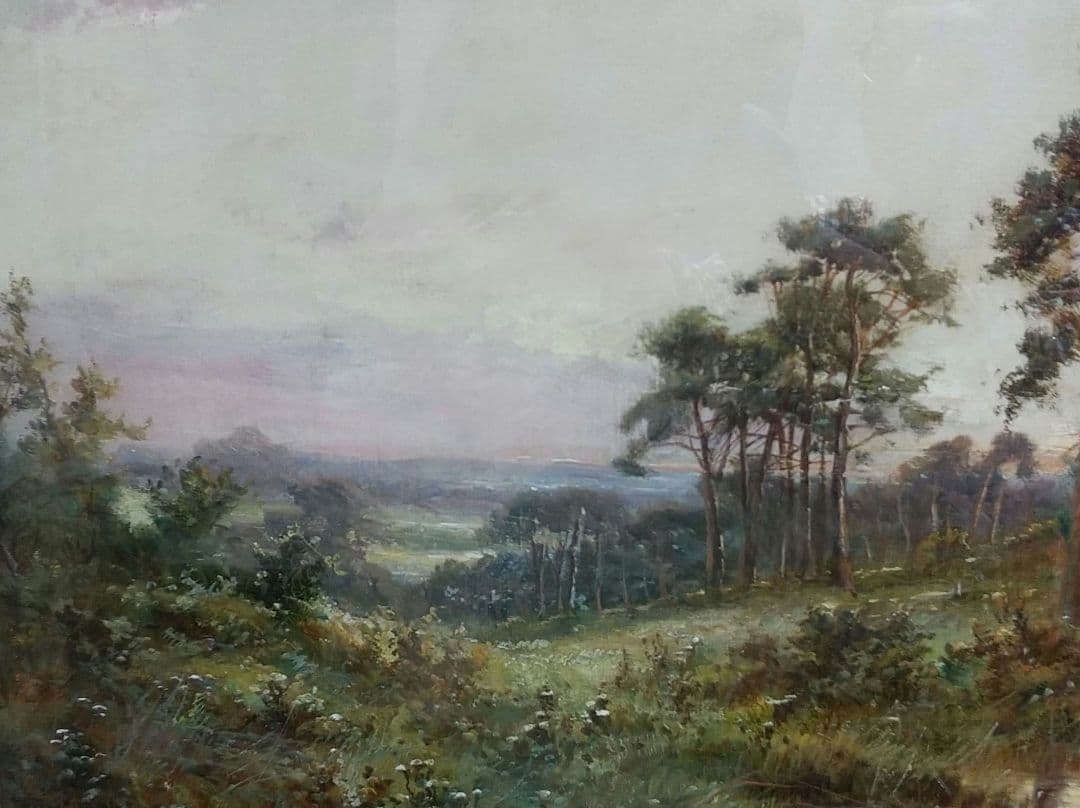 1月17日まで限定値下げ L.Richard「サレーの風景」油彩12号