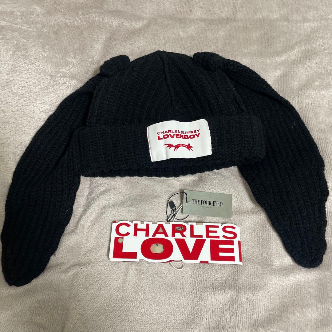 楽天市場】ラバーボーイ ウサギ ニット帽 CharlesJeffrey LOVERBOYの