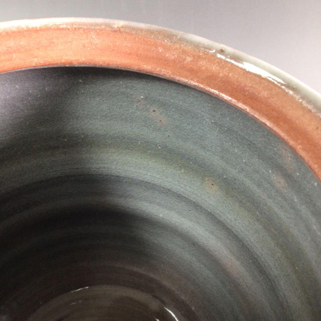 Ｐ９７７　水指　『玉欽造』『金彩梅絵』『一重口水指』　共箱　茶道具