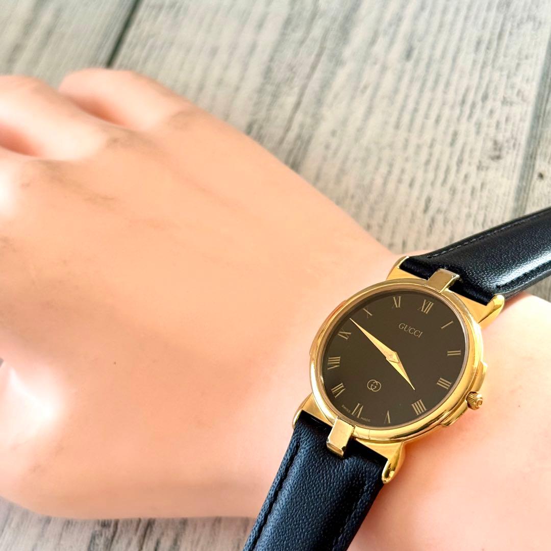 【希少】グッチ GUCCI 腕時計 3400FM ブラック メンズ