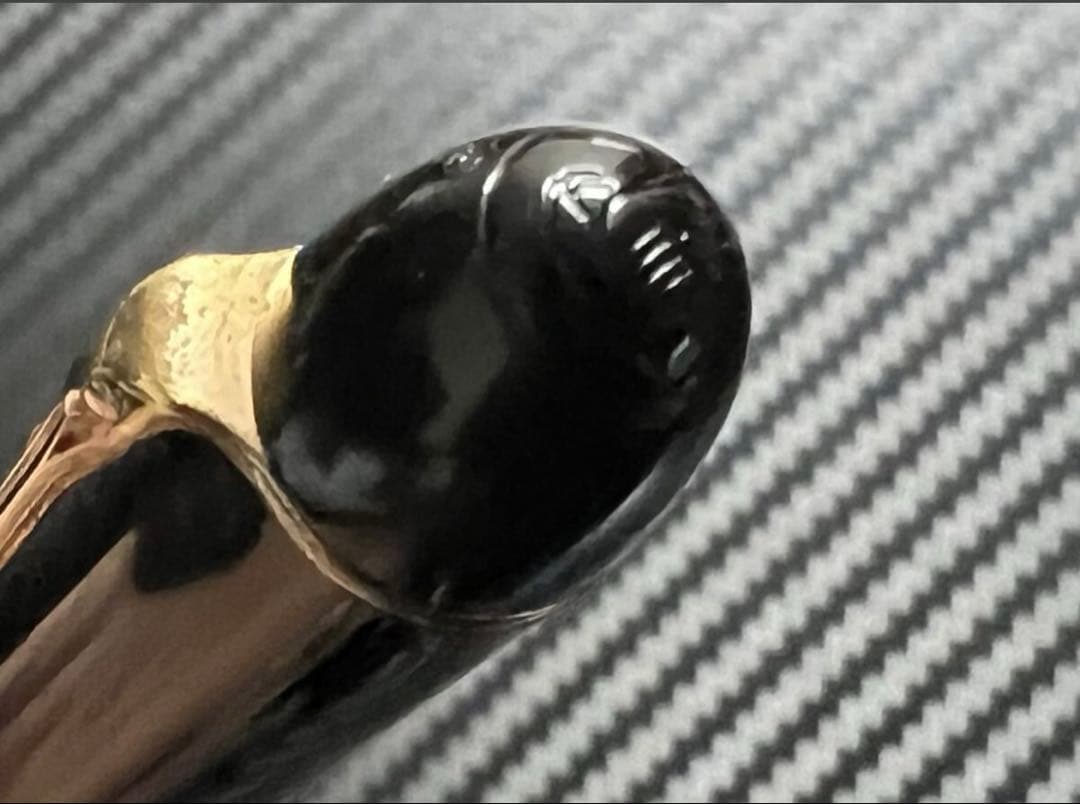 美品 ペリカン 140 万年筆 緑縞 F