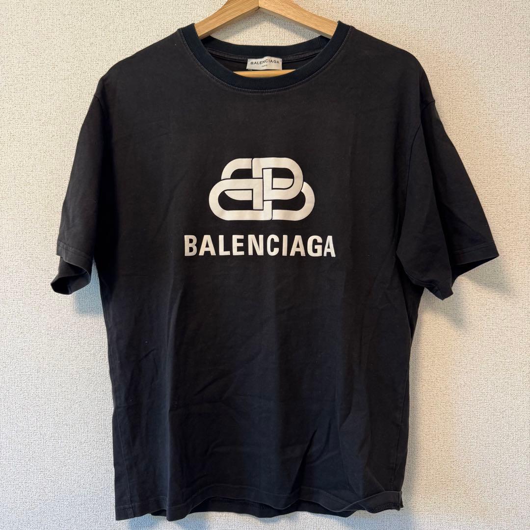 バレンシアガ　BBモードクルーネックロゴプリント　Tシャツ BALENCIAGA（バレンシアガ） BBロゴ Tシャツ ホワイト 国内正規品