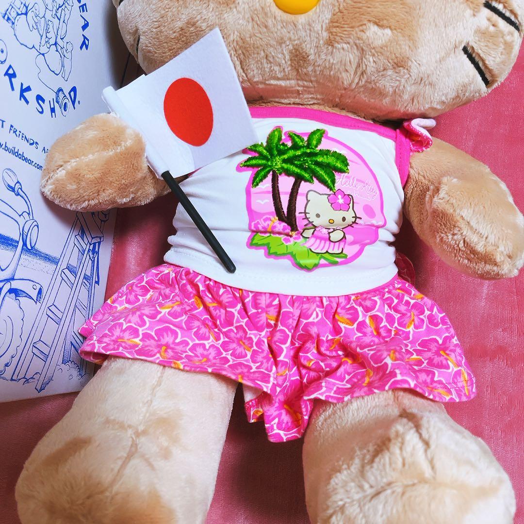 希少レア　ハローキティ　ビルドアベア　ぬいぐるみ　日焼けキティ　ハワイ　サンリオ