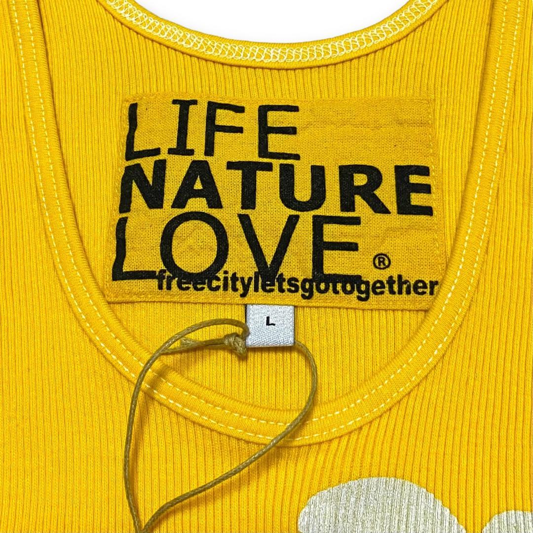 FREECITY フリーシティ リブ タンクトップ イエロー L キムタク着