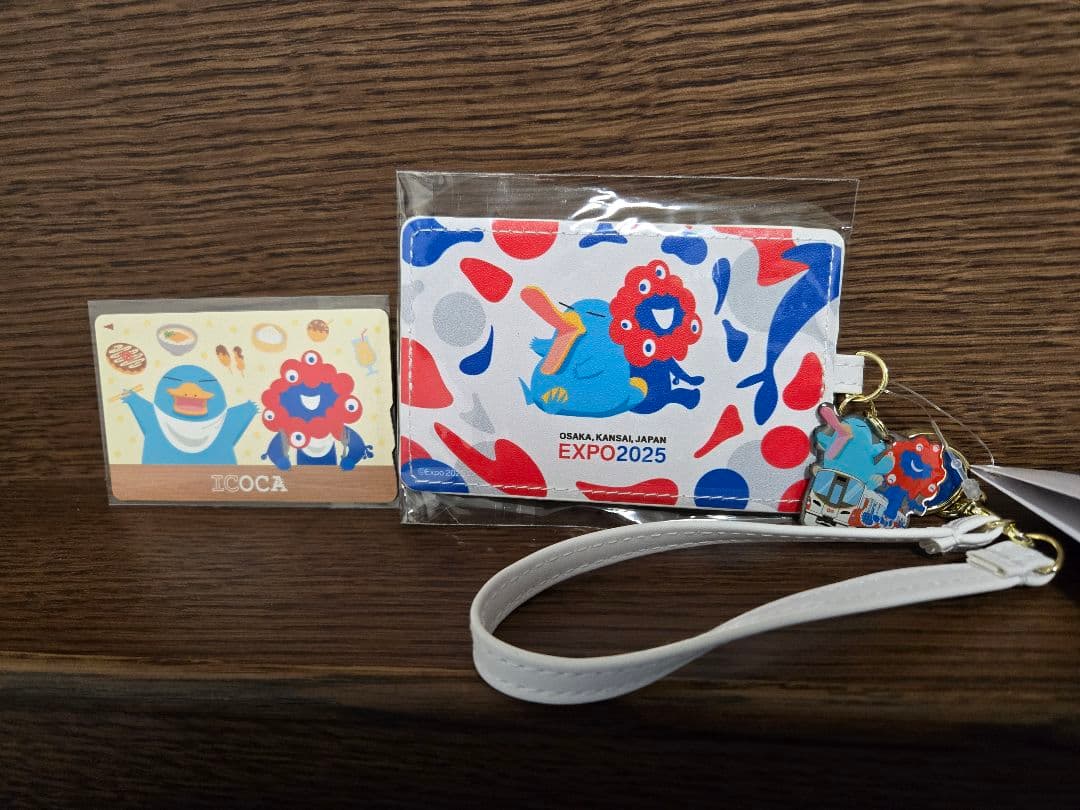か*す様 完売品　万博限定ミャクミャク記念ICOCA + 合皮パスケースセット