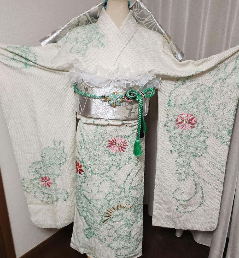 成人式正絹振袖フルセット 名門 藤娘きぬたや 総絞り 高級 豪華 上品