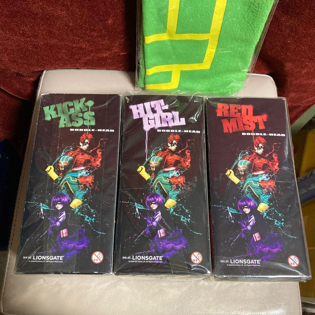 キックアス ワッキーワブラー ボブルヘッド 3体と変身ネックウォークマー