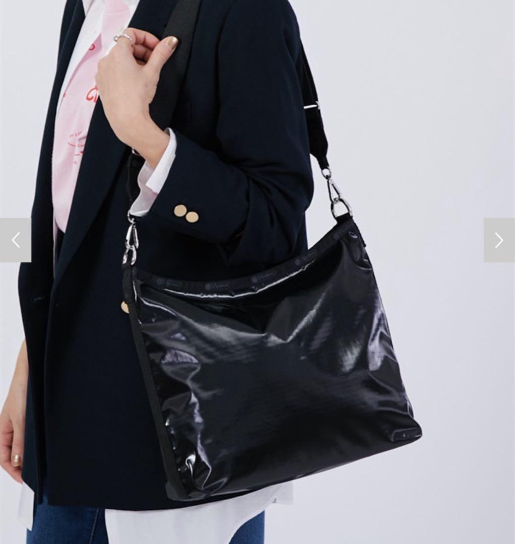 ま*ん様 レスポ　ブラックシャイン　ショルダー