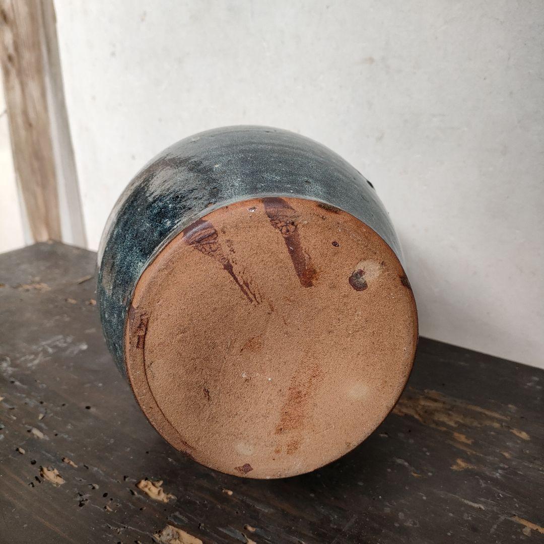 【希少】湯町窯 水差し ピッチャーレアアンティークビンテージ民藝デザイン花瓶器