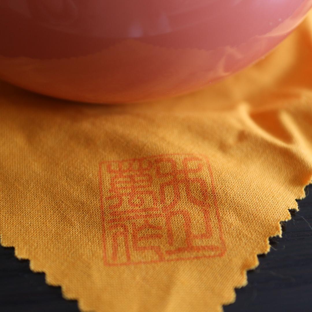 人間国宝 井上萬二氏ご本人作希少品 彩釉柿香炉  未使用 共箱 共布 共栞包装紙