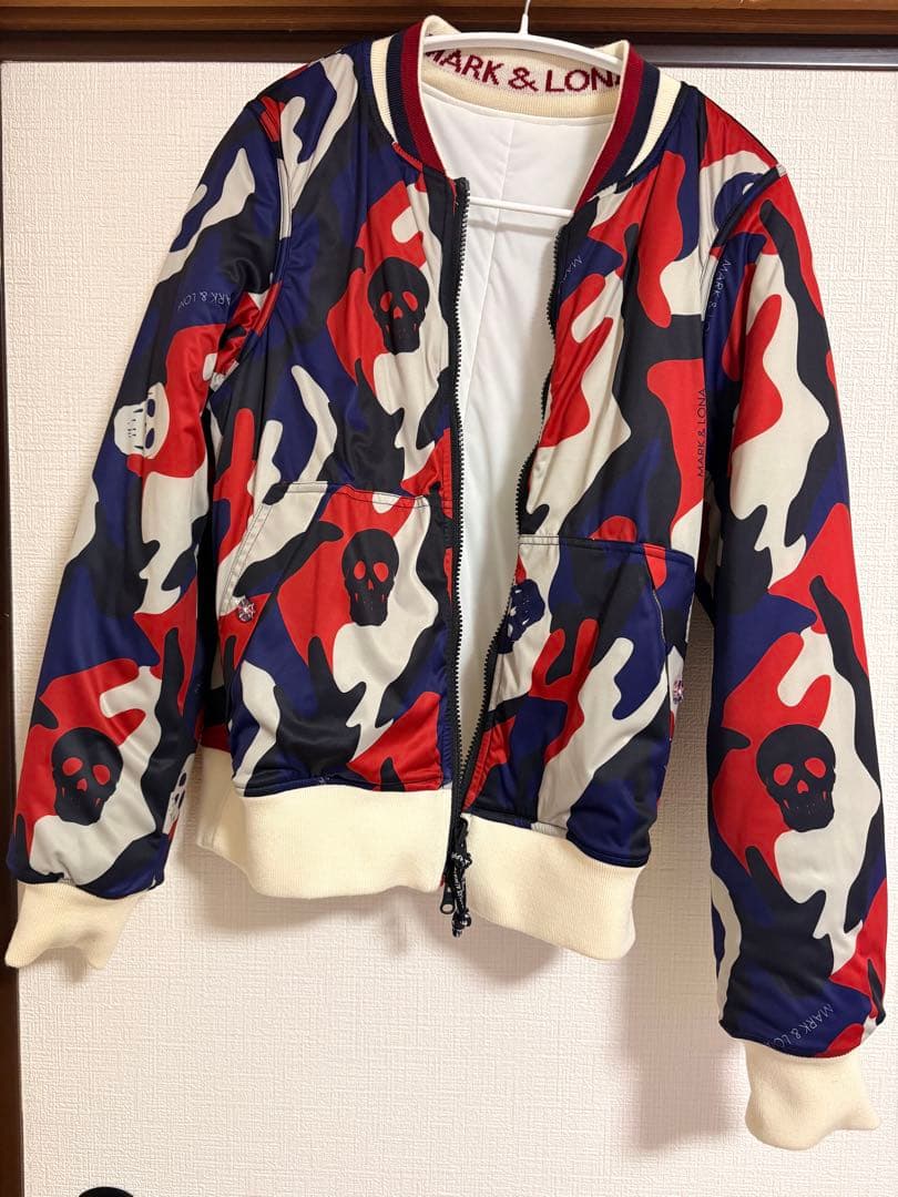 MARK&LONA 中綿ブルゾンリバーシブル 40サイズ白