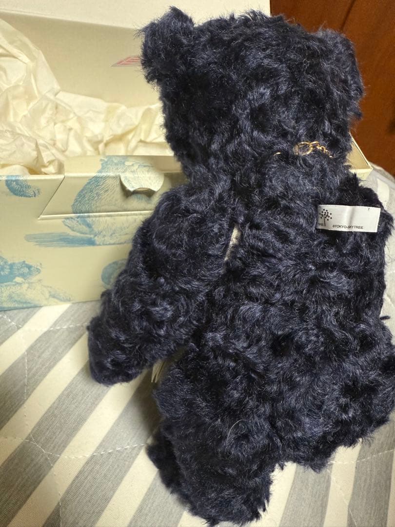 Steiff ダークブルー テディベア 約30cm