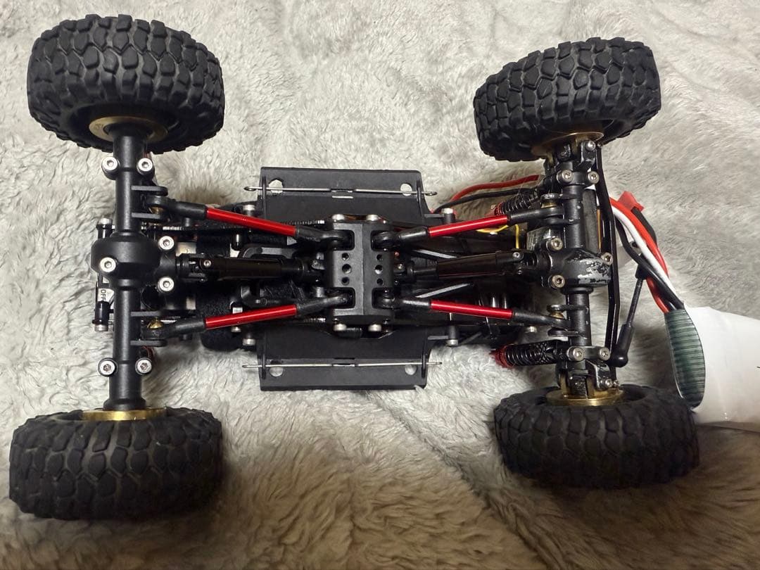 4×4魔改造1/28スケール　RCカー　ジャンク品扱い　ラジコン　4WD