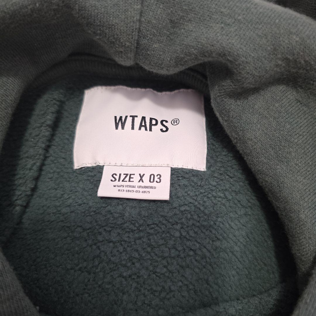 ゆ*う様 WTAPS グリーンクロスボーンフード付きパーカー サイズX 03　最