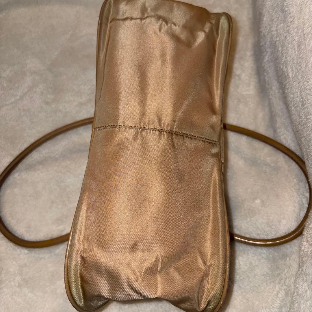 PRADA プラダ ナイロンバッグ 革 カーキ 三角ロゴ y2k 鑑定済み