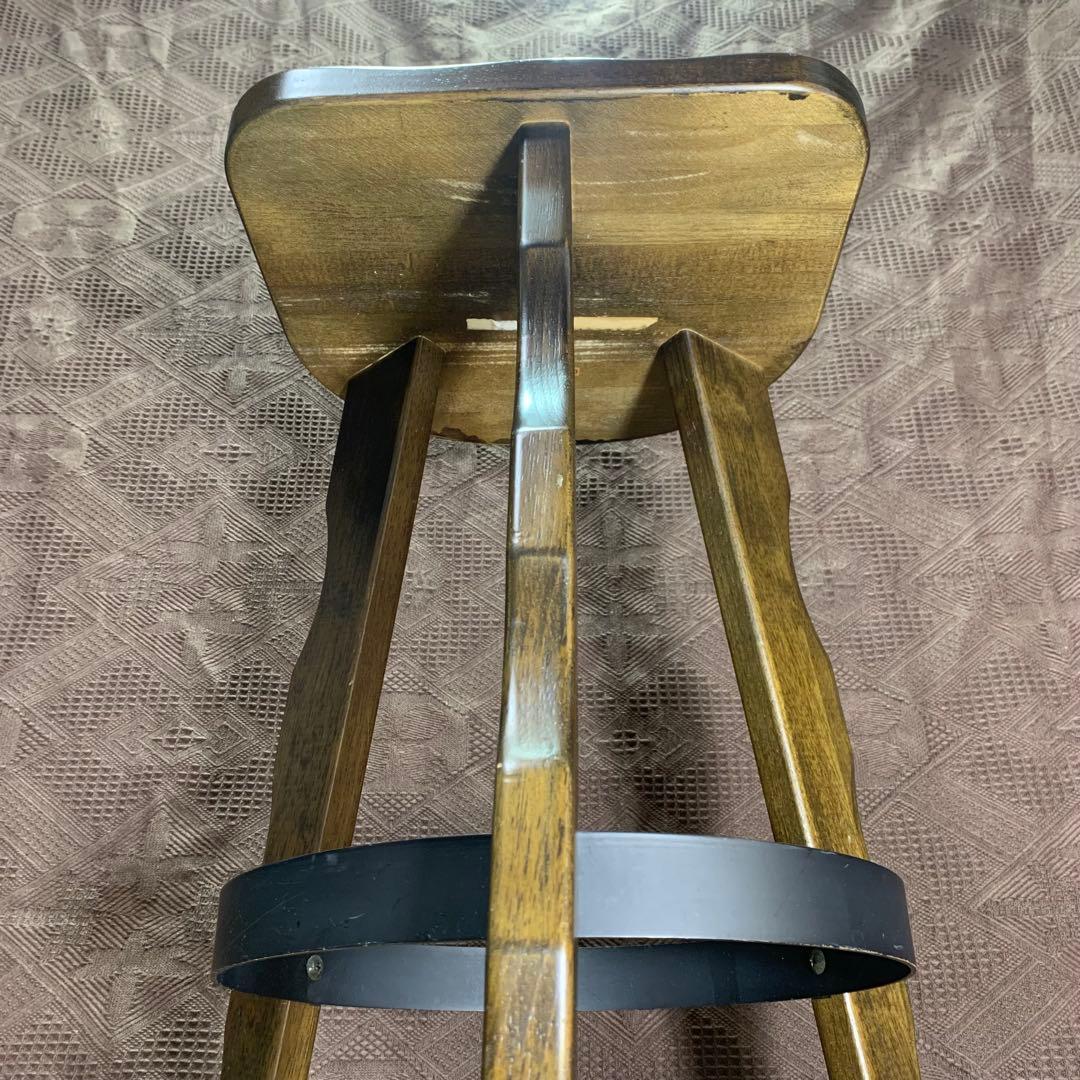 【ヴィンテージ】カリモク ルスティック ハイチェア バースツール スツール