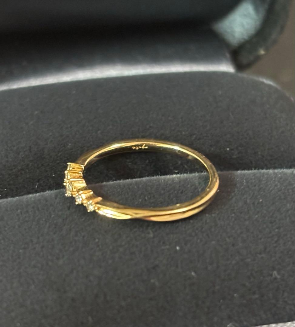 1*3様 agete K18 0.06 8号 リング