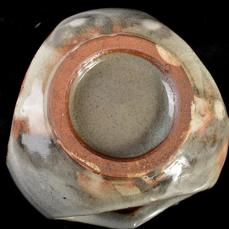 茶道具 萩焼 水尾峰雪作 蓋置 共箱 V 6013