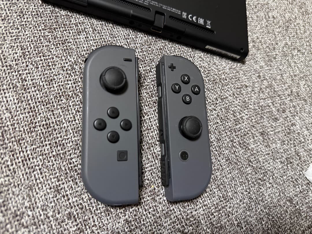画面傷なしNintendo Switch 本体 グレー バッテリー強化版 完備品